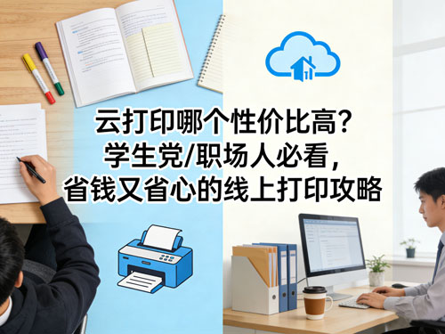 云打印哪个性价比高?学生党/职场人必看,省钱又省心的线上打印攻略