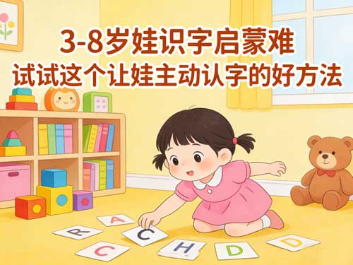 3-8岁娃识字启蒙难？试试这个让娃主动认字的好方法